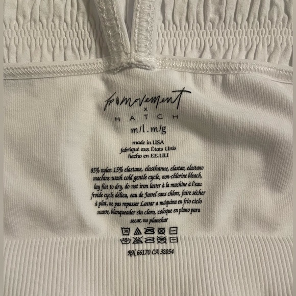 FP Movement Femme Ruched Tank in White M/L - Picture 7 of 10